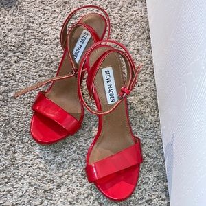 Red Steve Madden sandals